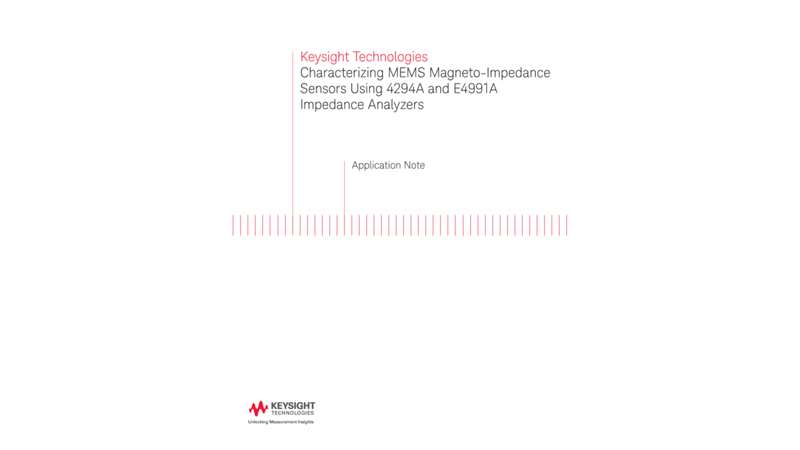 Characterizing MEMS MI Sensors Using Impedance Analyzers